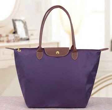 Elegance-Urban Women’s Handbag – Nylon Fabric – Spacious Design – Leather Handles – Button Closure