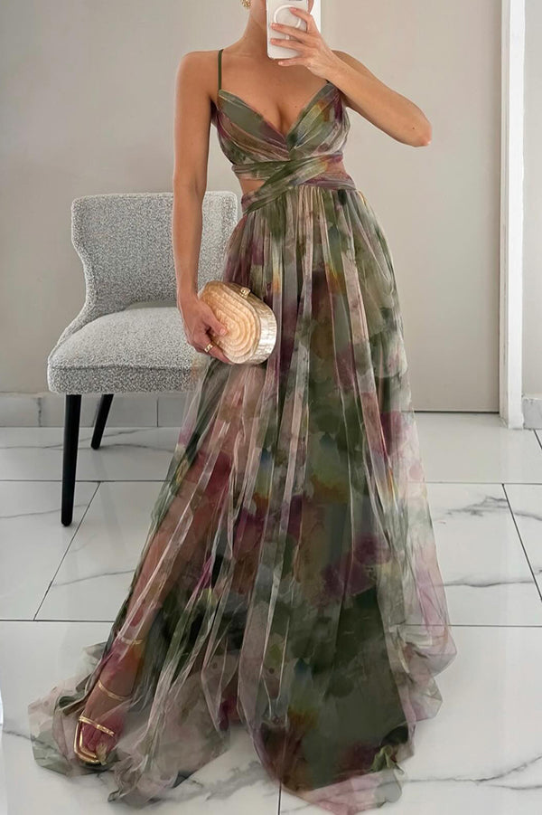Giselle™ Enchanting Maxi Dress with Floral Print