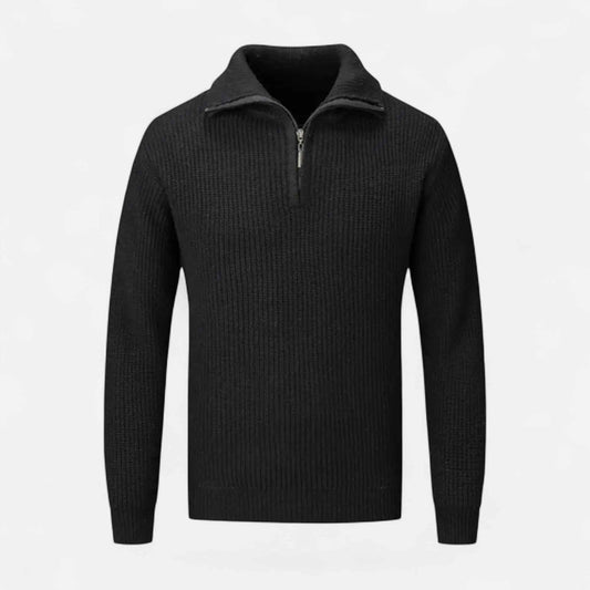 Men’s Wool-Blend Half-Zip Sweater
