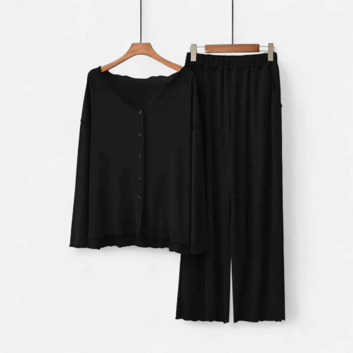 Women's Cozy Two-Piece Cashmere-Feel Loungewear Set