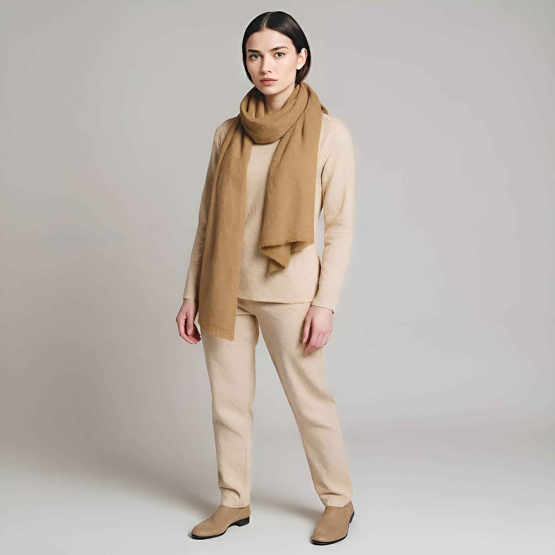 Cozy Knit Wool Scarf