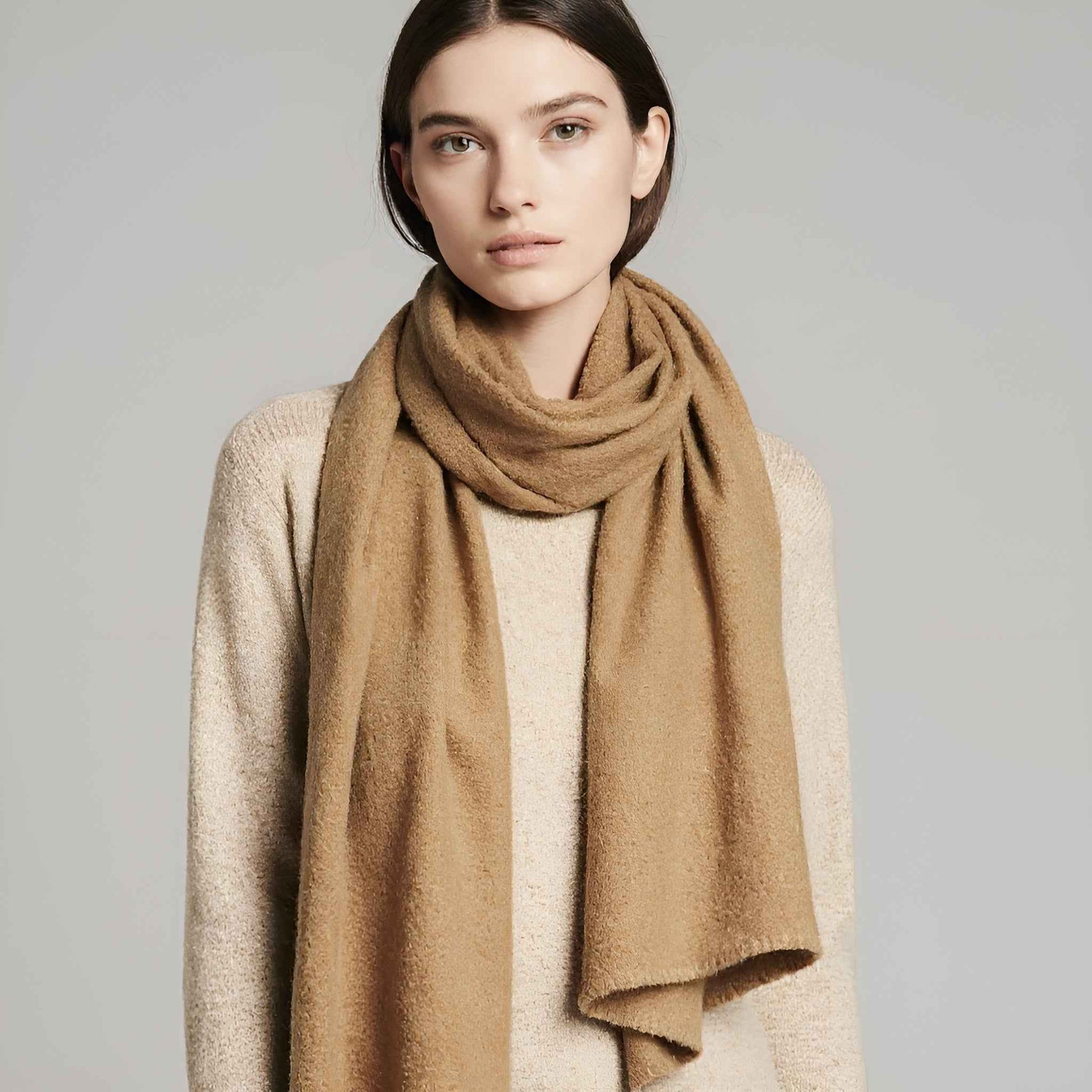 Cozy Knit Wool Scarf