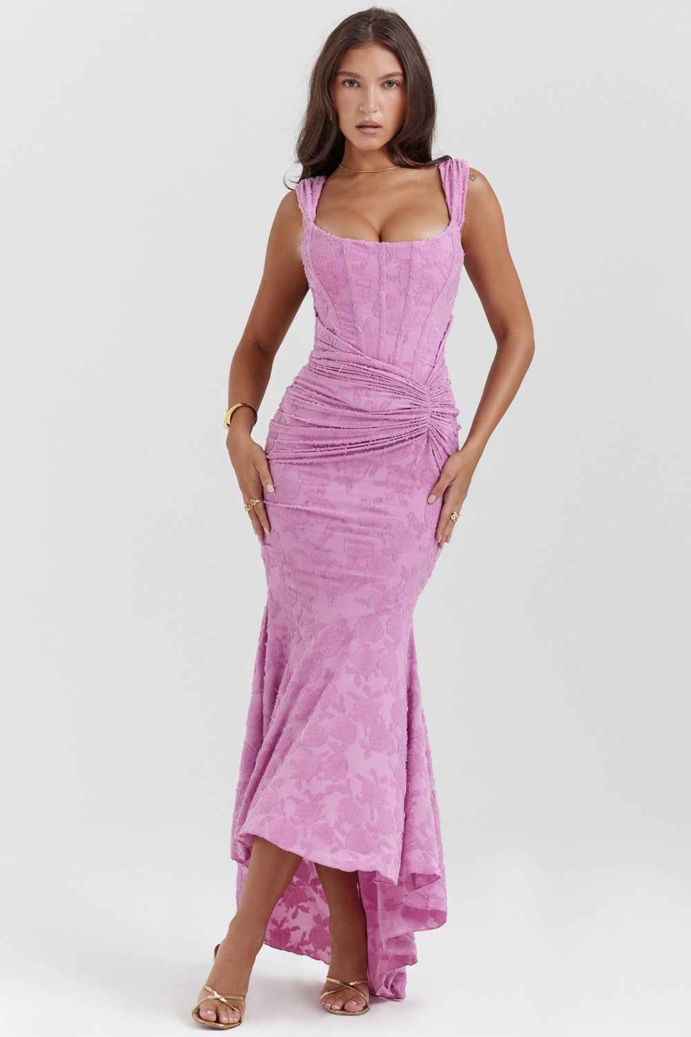Elegant Draped Corset Dress
