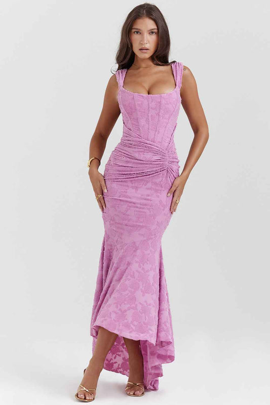Elegant Draped Corset Dress
