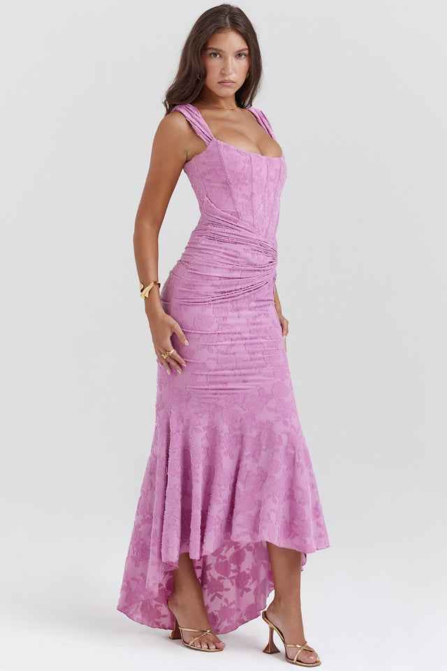 Elegant Draped Corset Dress