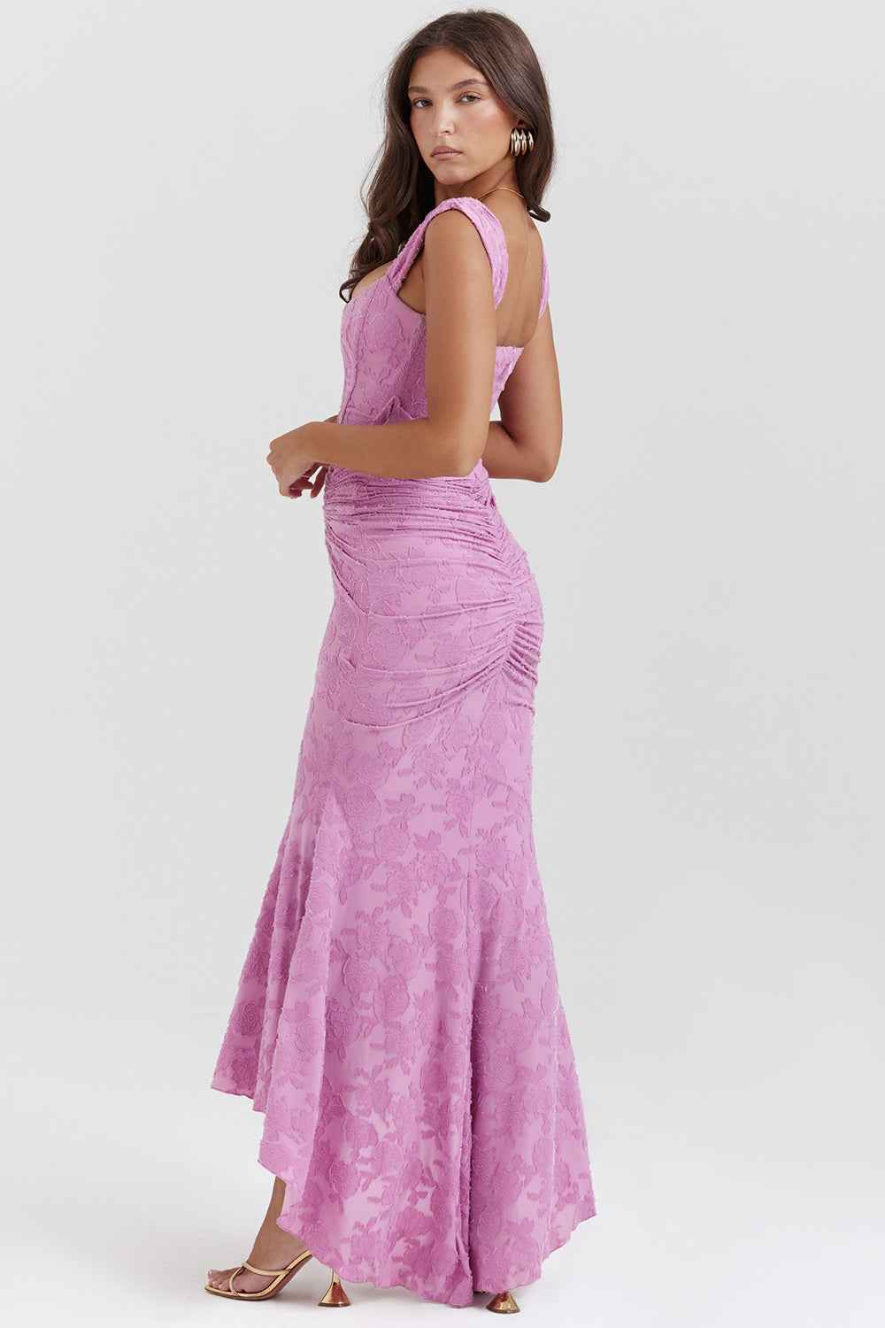 Elegant Draped Corset Dress