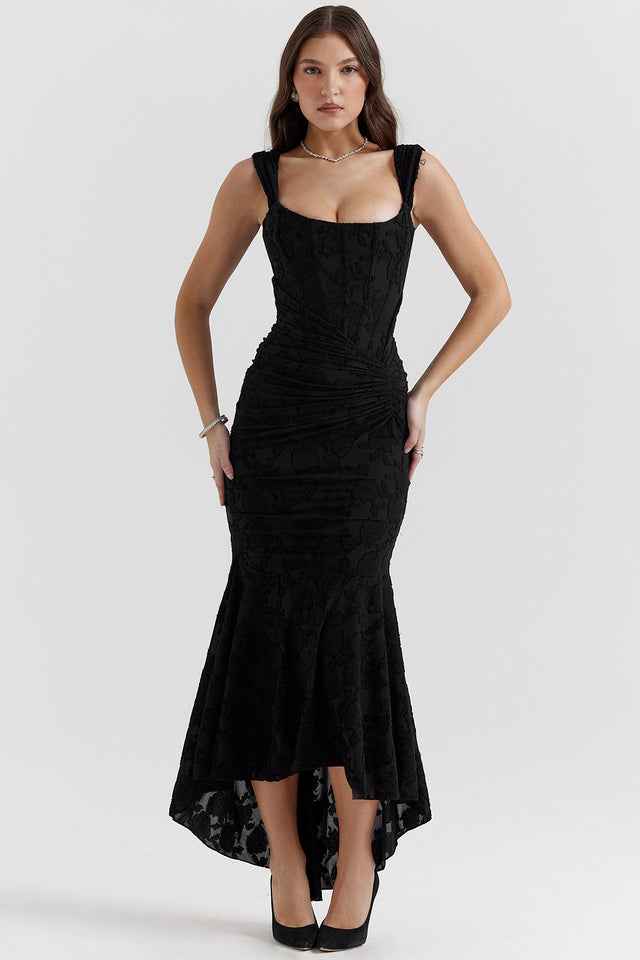 Elegant Draped Corset Dress
