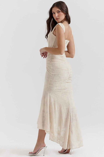 Elegant Draped Corset Dress