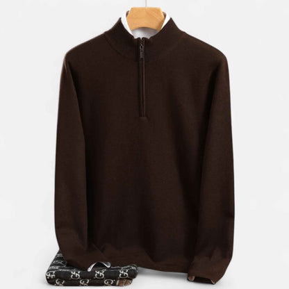 Men’s Merino Wool Half-Zip Sweater
