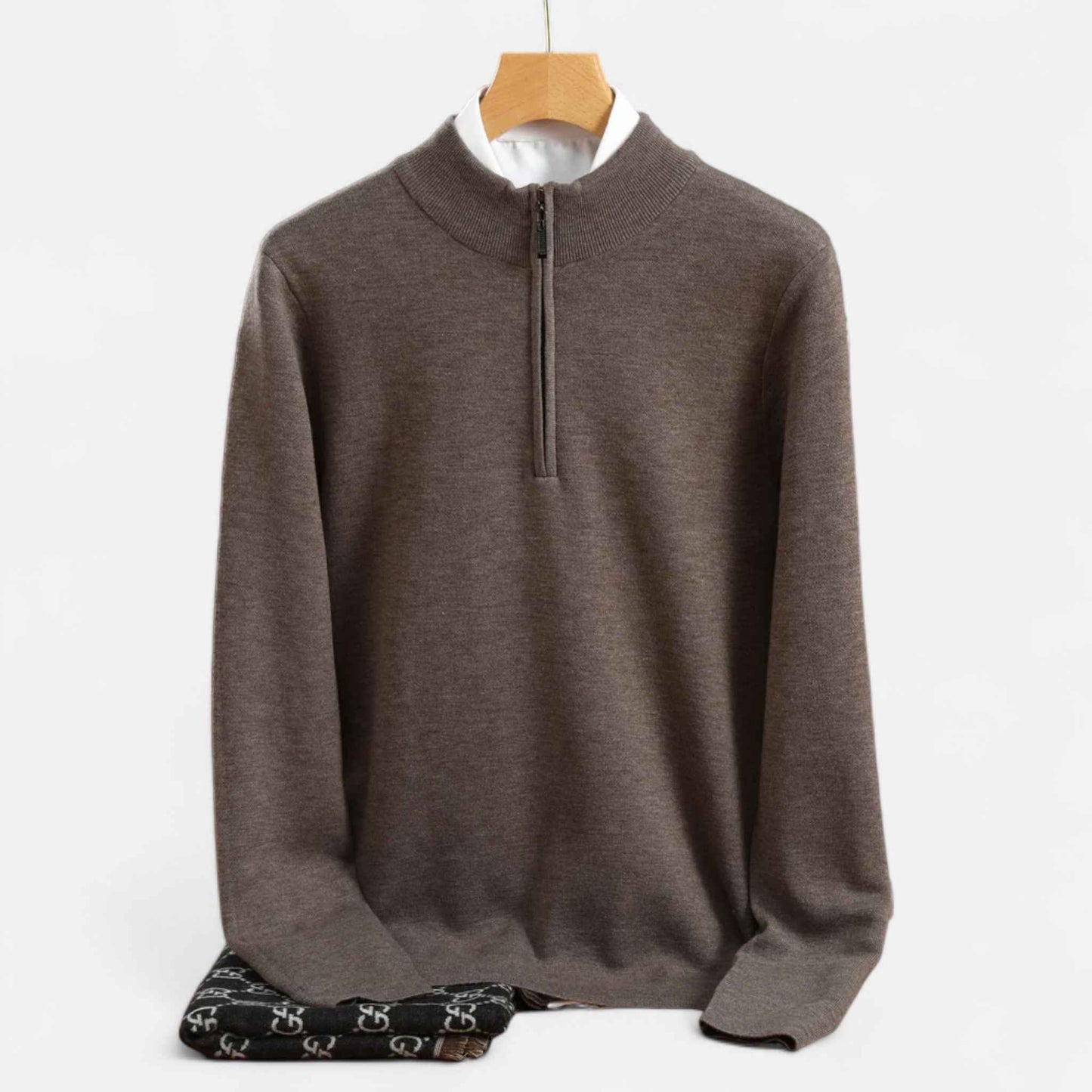 Men’s Merino Wool Half-Zip Sweater