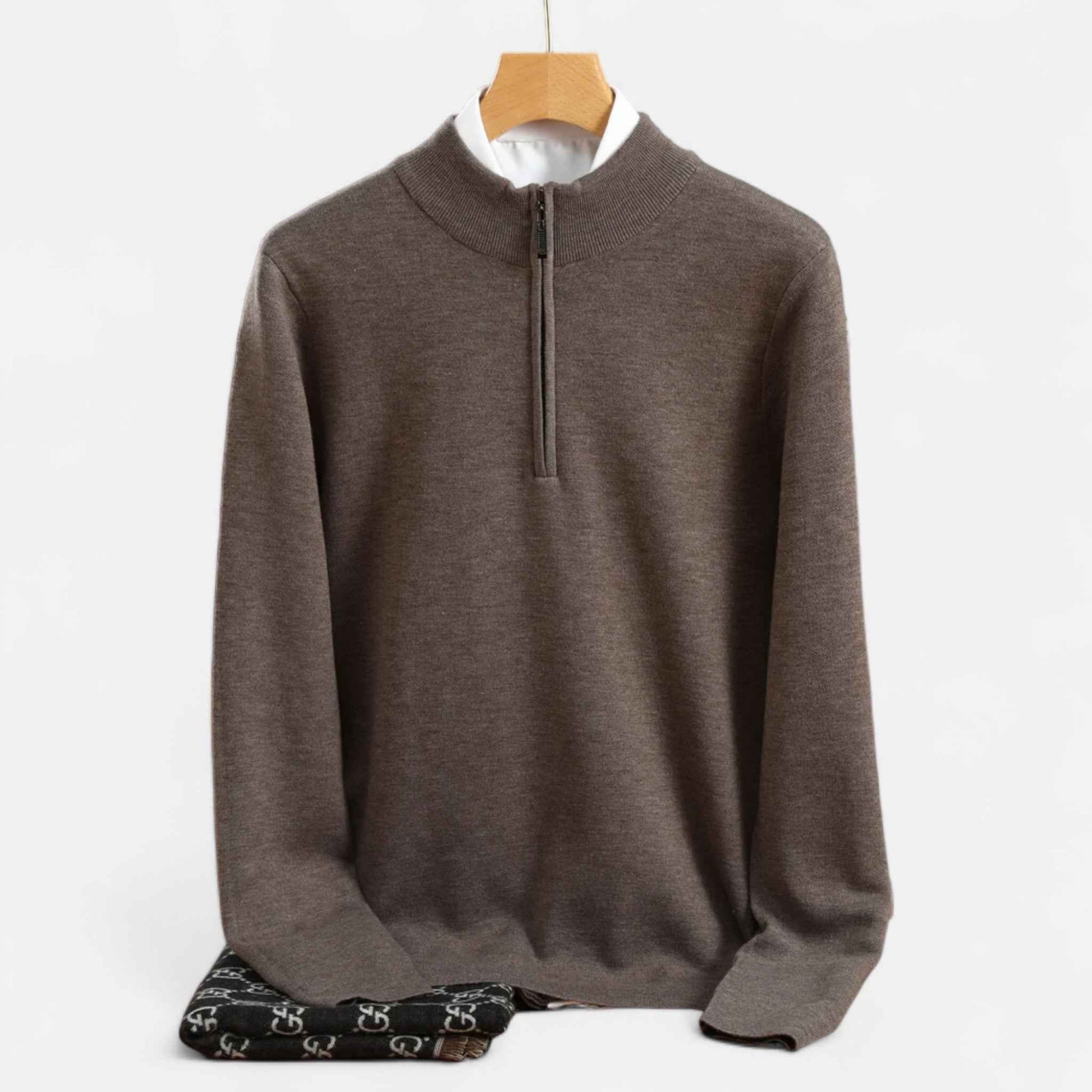 Men’s Merino Wool Half-Zip Sweater