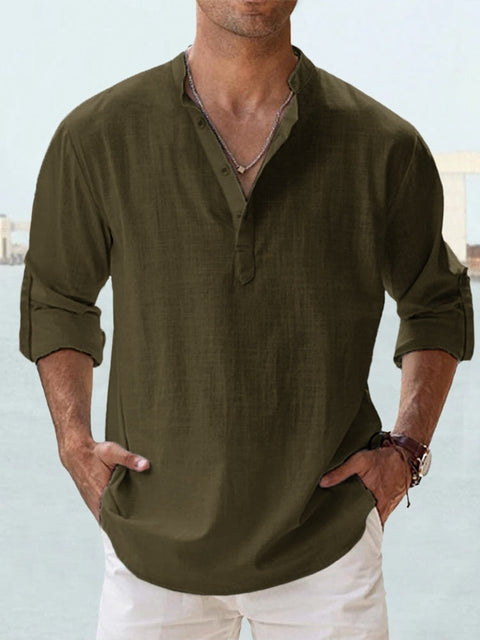 Leon Breathable Linen Shirt