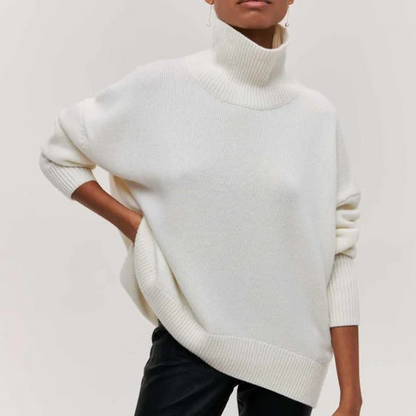 Women's Oversized Turtleneck Jumper | Ideal for Autumn & Winter