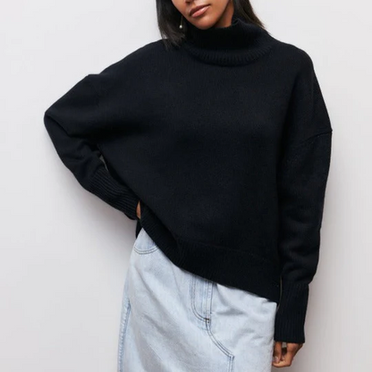 Women's Oversized Turtleneck Jumper | Ideal for Autumn & Winter
