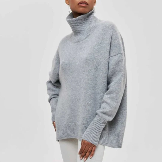 Women's Oversized Turtleneck Jumper | Ideal for Autumn & Winter