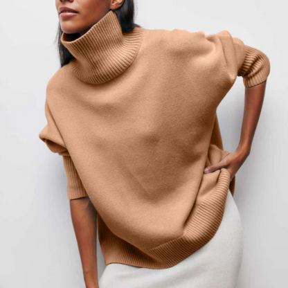 Women's Oversized Turtleneck Jumper | Ideal for Autumn & Winter