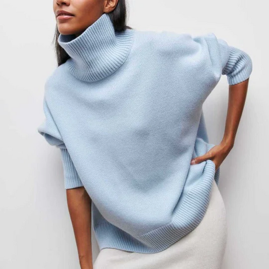 Women's Oversized Turtleneck Jumper | Ideal for Autumn & Winter