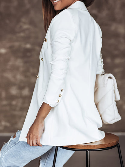 Women's Blazer with Button Accents