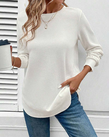 Alisa O-Neck Long Sleeve Shirt