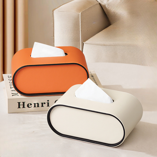 Cortona™ Leather Tissue Box