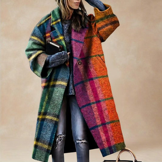 Colorful Oversized Coat for Women - Navenport