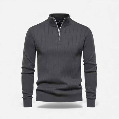 Men's Cozy Knitted Half-Zip Sweater