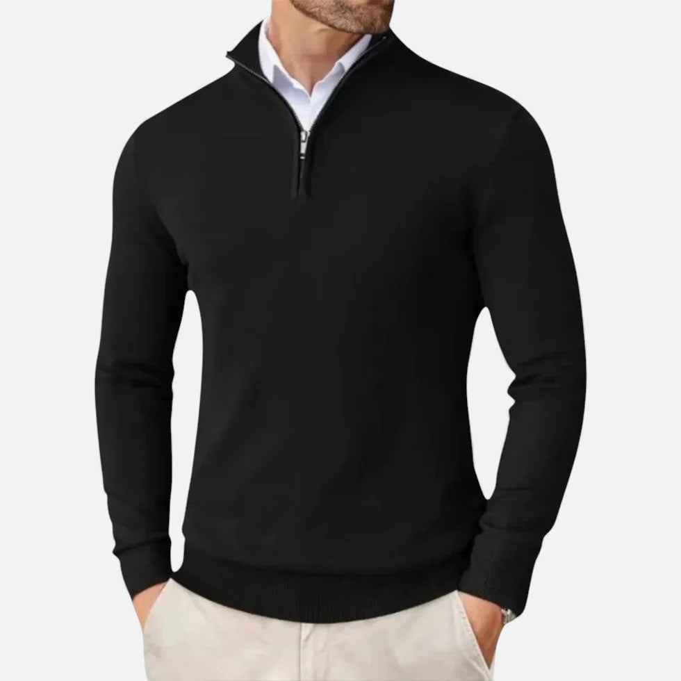 Cashmere Half-Zip Sweater for Men