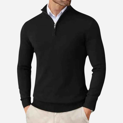 Cashmere Half-Zip Sweater for Men