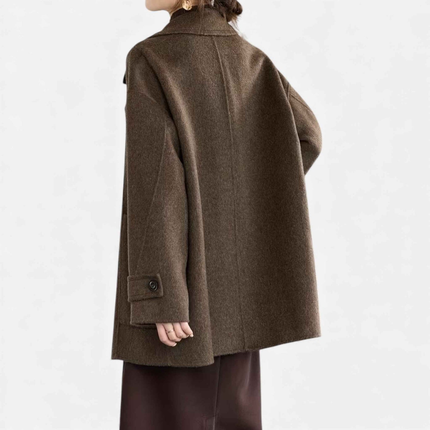 Women’s Thick Alpaca-Blend Winter Coat