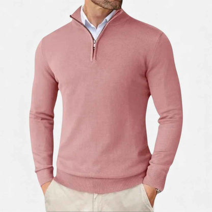 Cashmere Half-Zip Sweater for Men