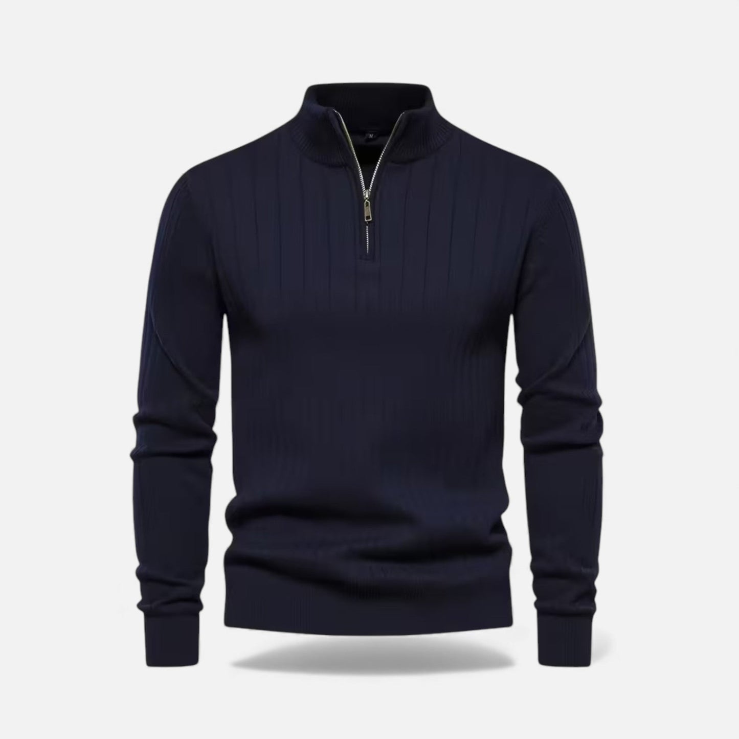 Men's Cozy Knitted Half-Zip Sweater - Navenport