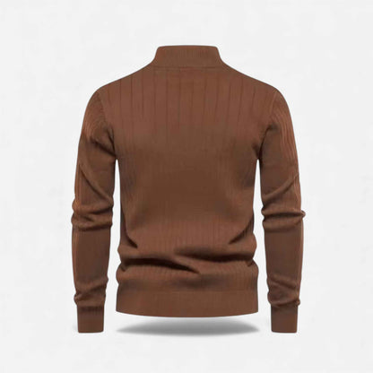 Men's Cozy Knitted Half-Zip Sweater