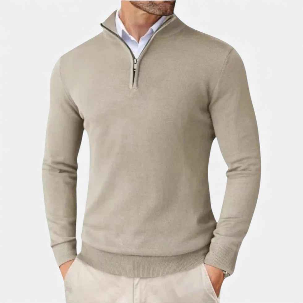 Cashmere Half-Zip Sweater for Men
