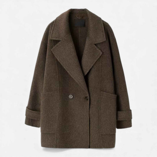 Women’s Thick Alpaca-Blend Winter Coat