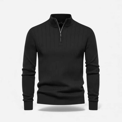 Men's Cozy Knitted Half-Zip Sweater