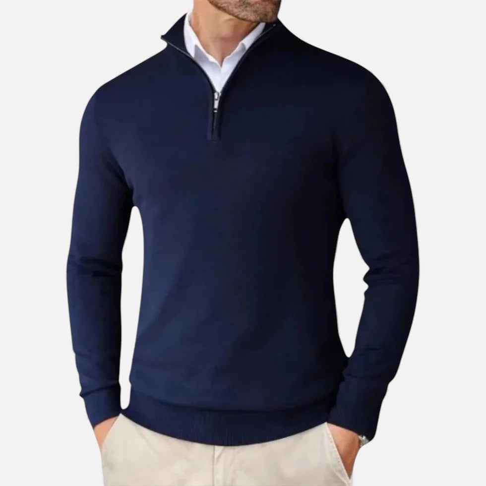 Cashmere Half-Zip Sweater for Men