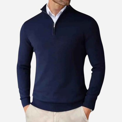 Cashmere Half-Zip Sweater for Men