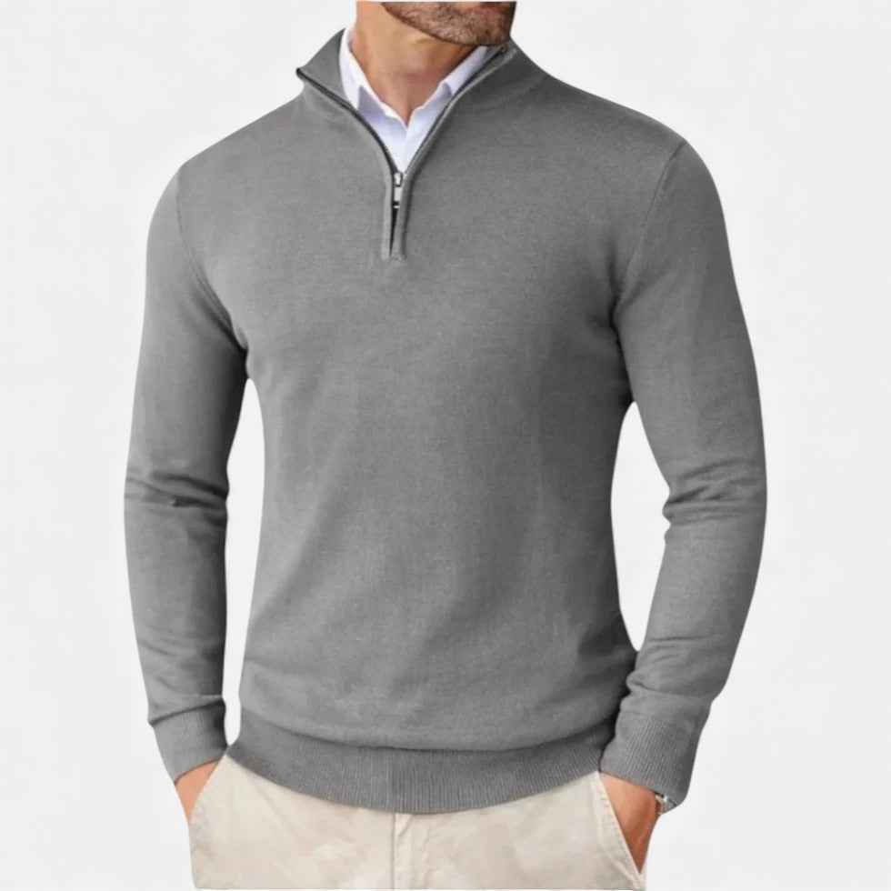 Cashmere Half-Zip Sweater for Men