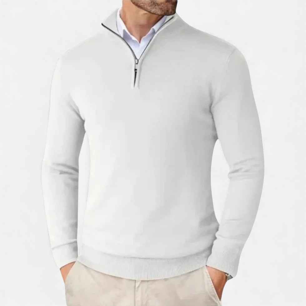 Cashmere Half-Zip Sweater for Men