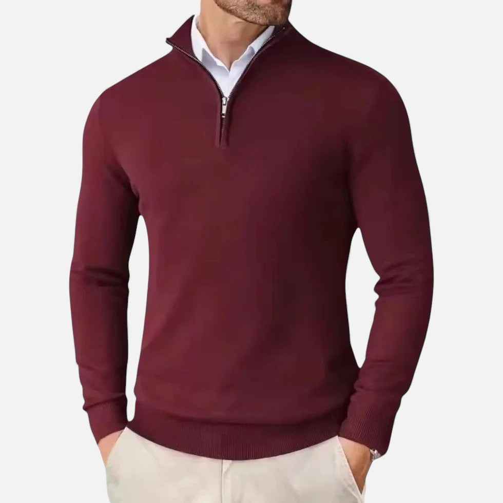 Cashmere Half-Zip Sweater for Men