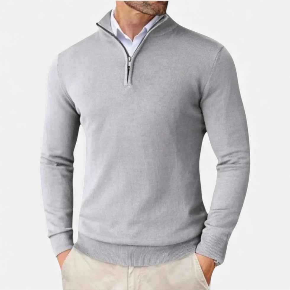 Cashmere Half-Zip Sweater for Men