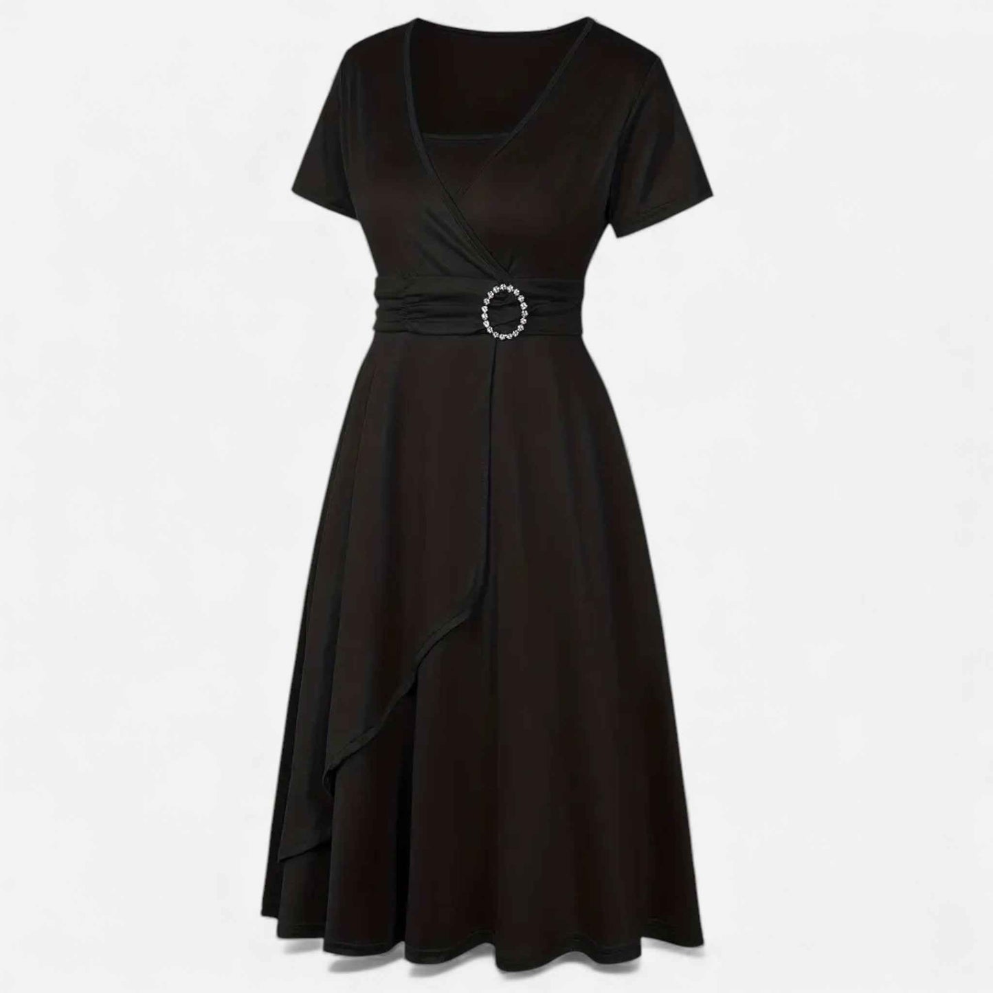 Women's Evening Gown with Rhinestone Accents