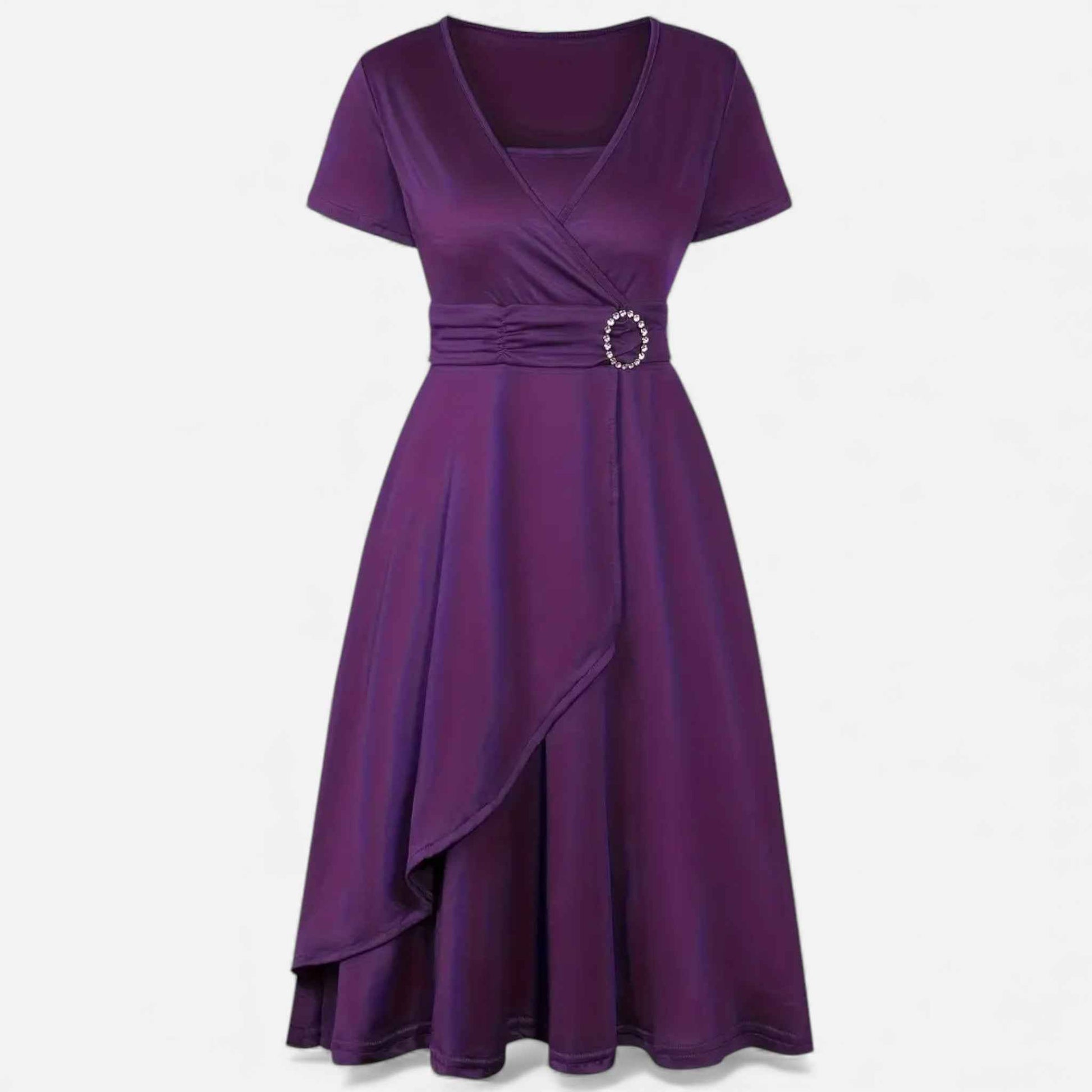 Women's Evening Gown with Rhinestone Accents