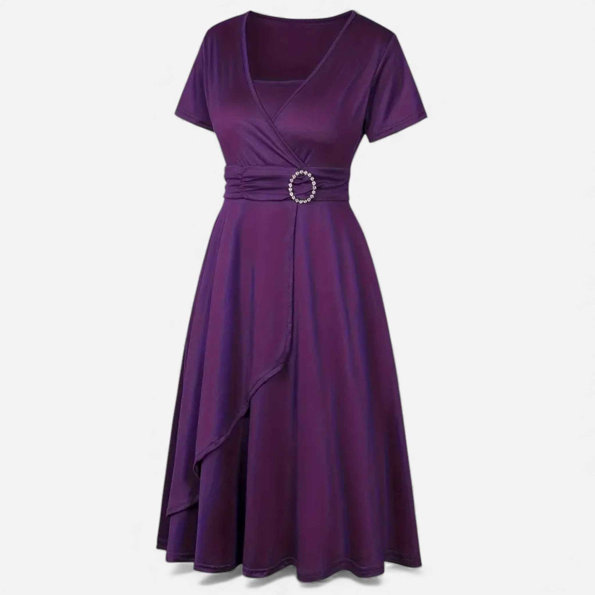 Women's Evening Gown with Rhinestone Accents