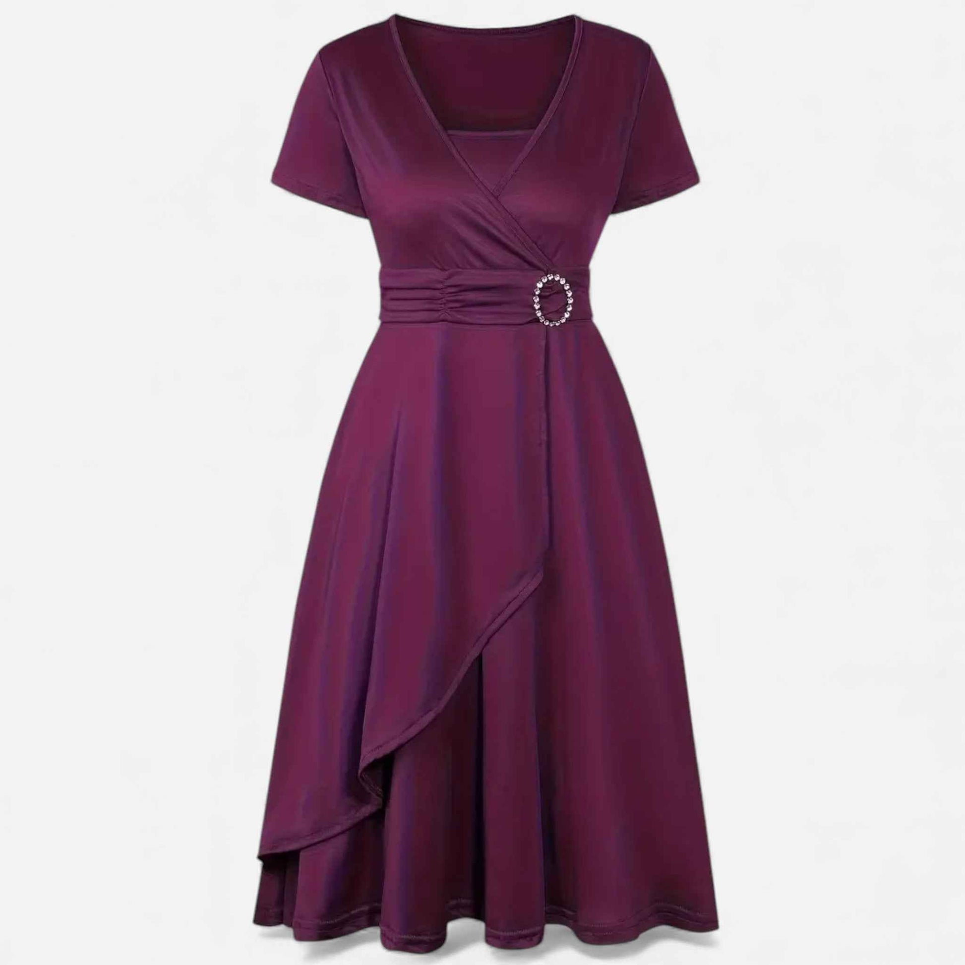 Women's Evening Gown with Rhinestone Accents