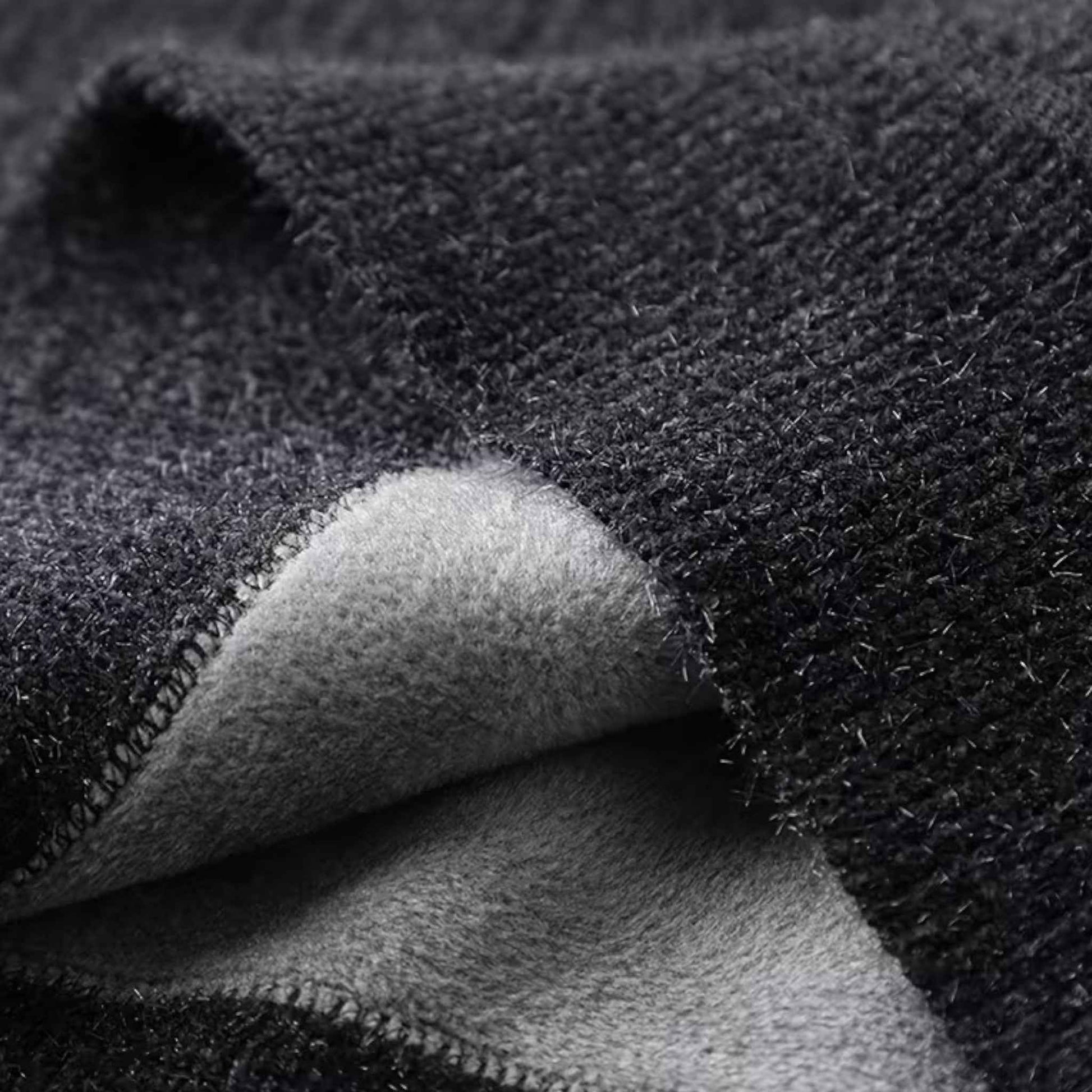 Men’s Thick Half-Zip Striped Knit Sweater