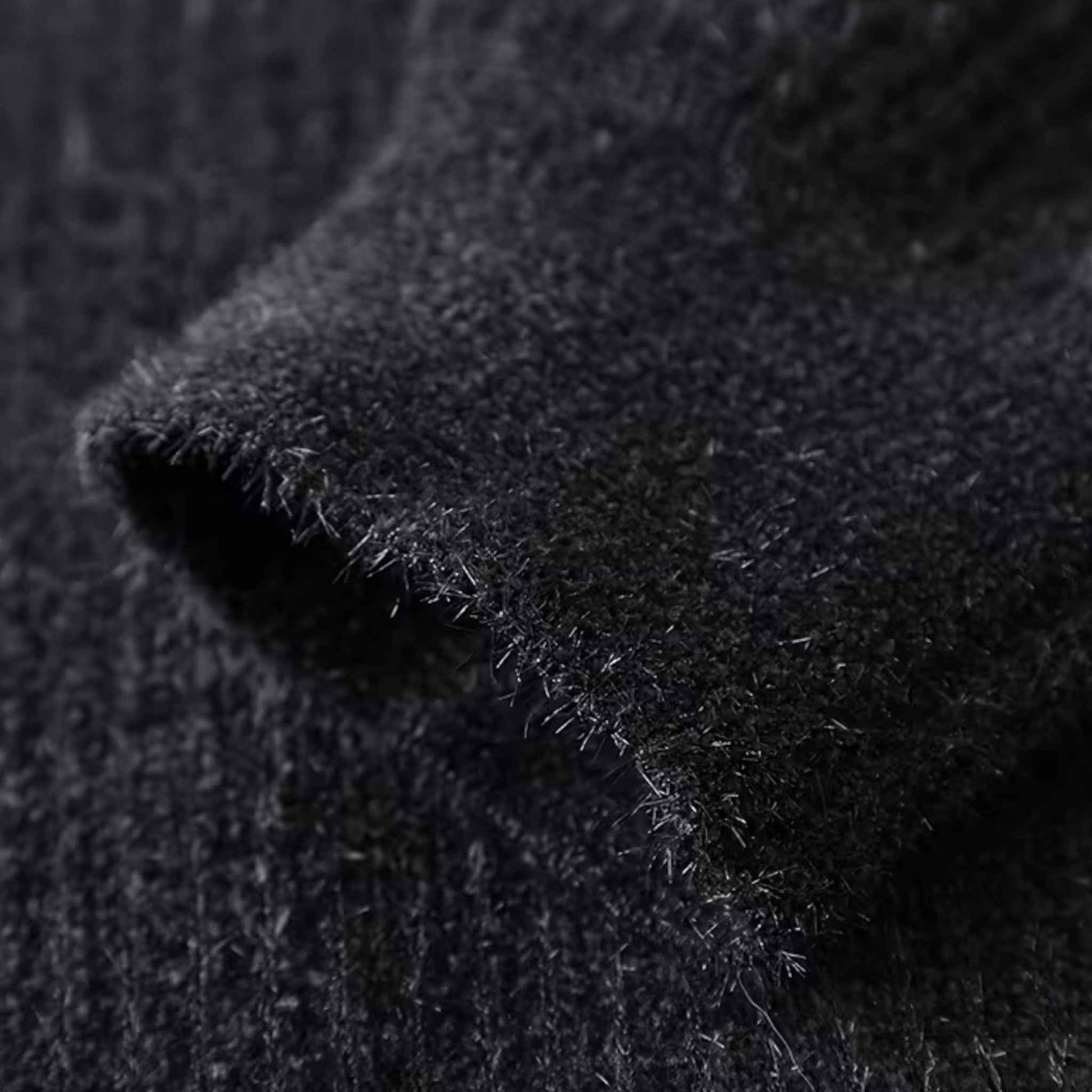 Men’s Thick Half-Zip Striped Knit Sweater