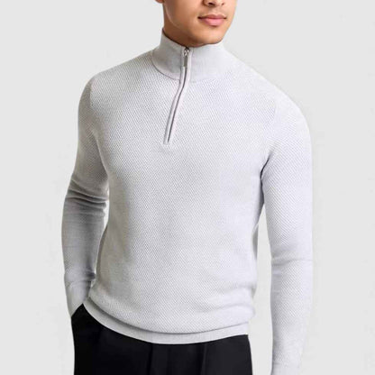 Men's Cashmere Knit Half-Zip Sweater