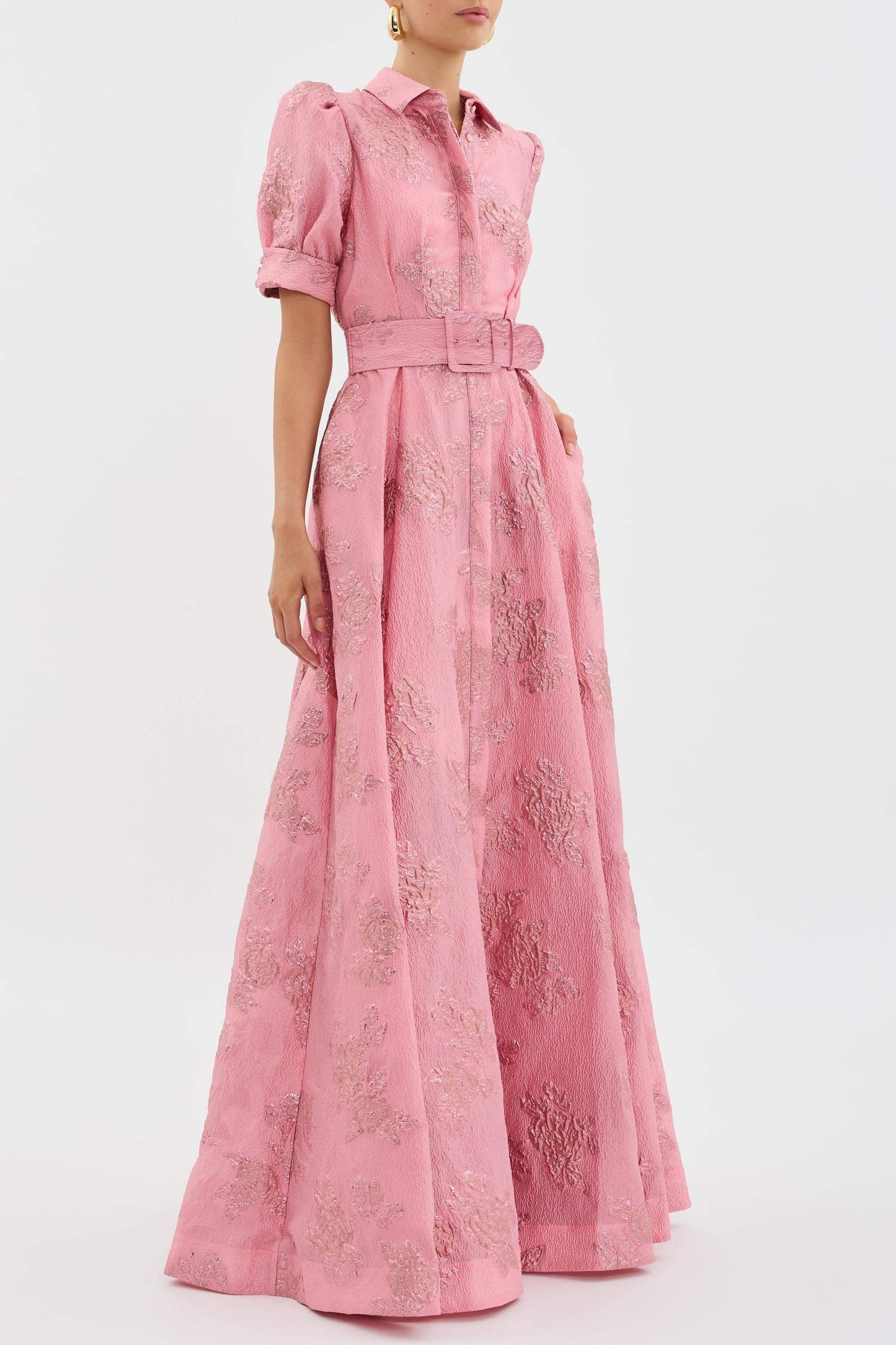 Anabella™ Short Puff Sleeves Dress