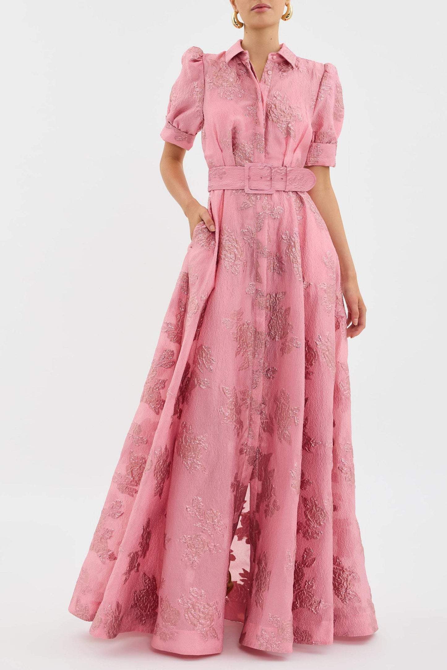 Anabella™ Short Puff Sleeves Dress